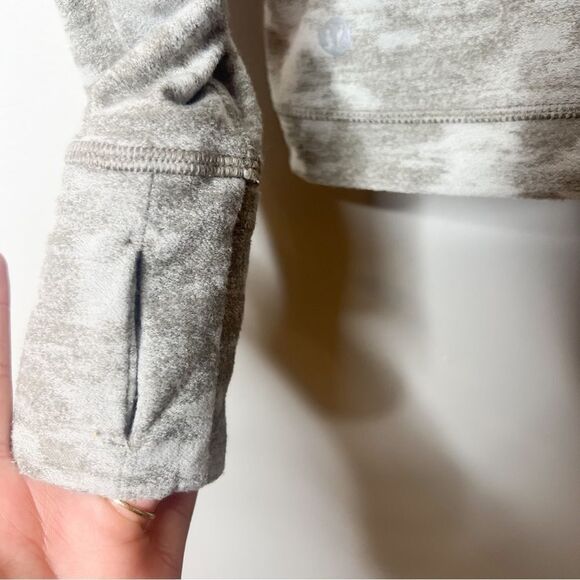 Lululemon It’s Rulu Run Long Sleeve in Data Rush Mini Jacquard White Opal Rover - Picture 14 of 14